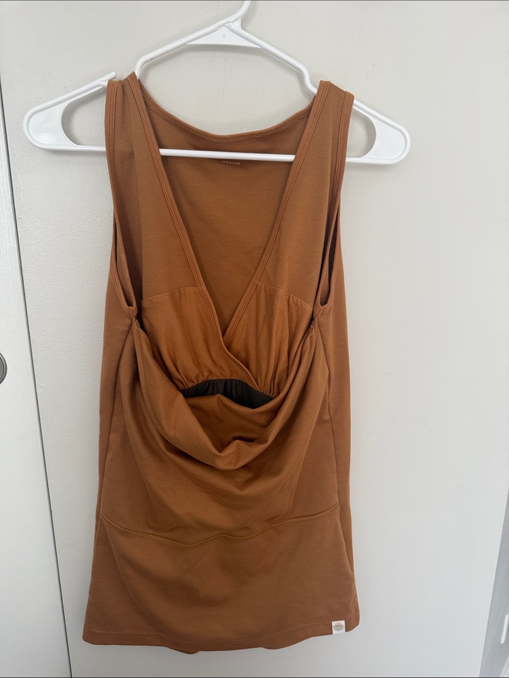 Lalabu baby wearing tank top - Mustard/Tan - Medium